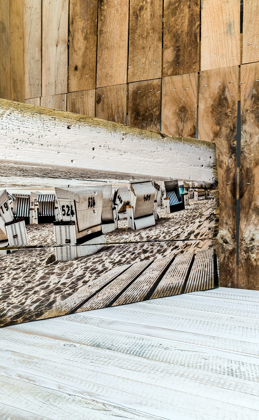 Nachhaltige Upcycling Holzbilder