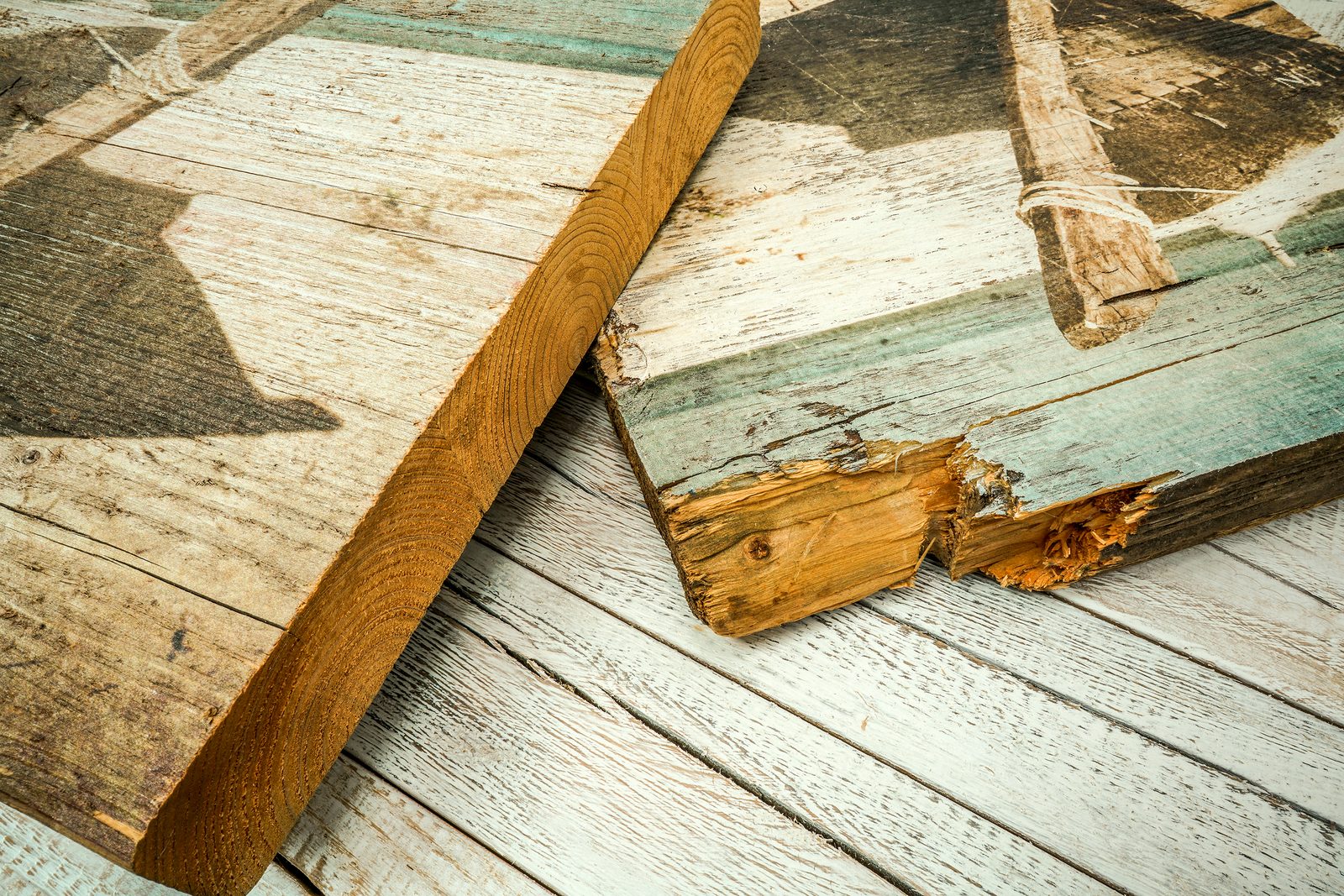 Nachhaltigkeit: Upcycling Holzbilder mit Treibholz-Optik