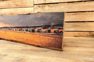 Holzdruck auf Eichenbohlen